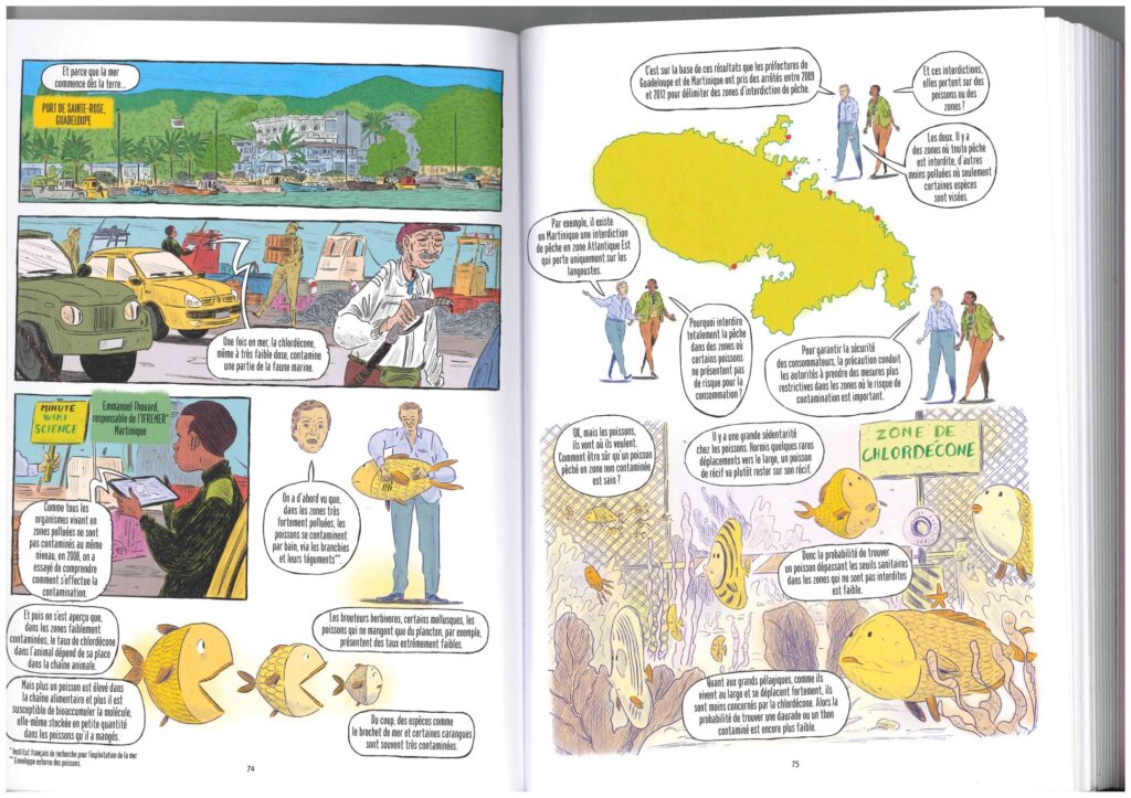 © Tropiques Toxiques de Jessica Oublié, Nicola Gobbi, Vinciane Lebrun, Éditions Steinkis, 2020. - Agrandir l'image, fenêtre modale