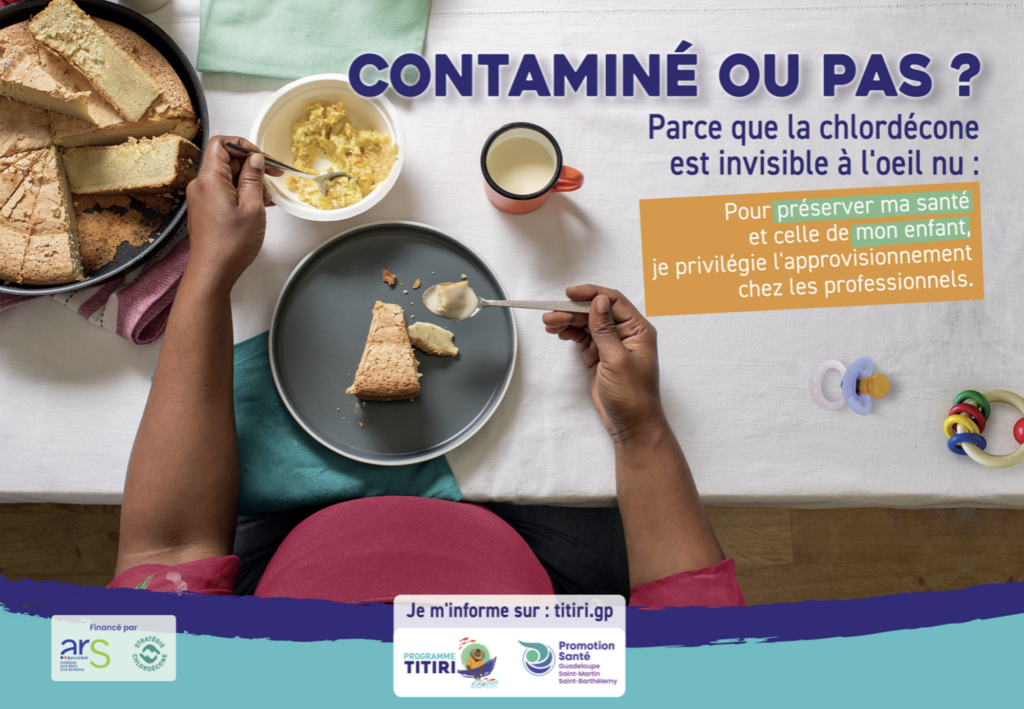 Femme enceinte prenant un dessert avec message : "Pour préserver ma santé et celle de mon enfant, je privilégie l’approvisionnement chez les professionnels." - Agrandir l'image, fenêtre modale
