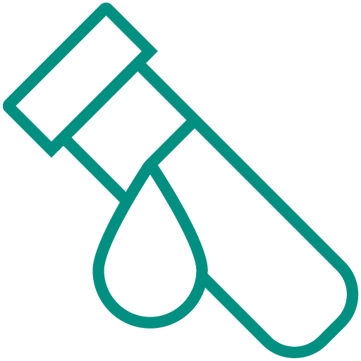 pictogramme vert représentant un dosage de la chlordécone dans le sang