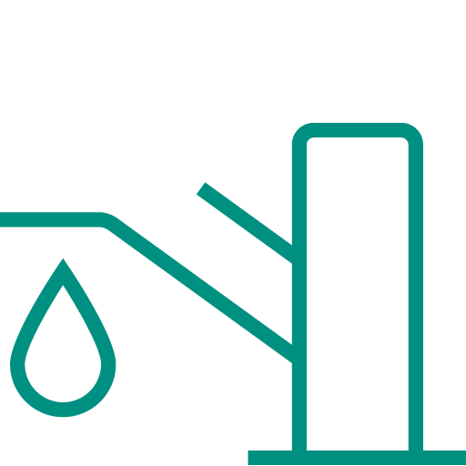 pictogramme vert représentant un robinet et l'eau potable