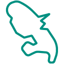pictogramme vert représentant la carte de la Martinique